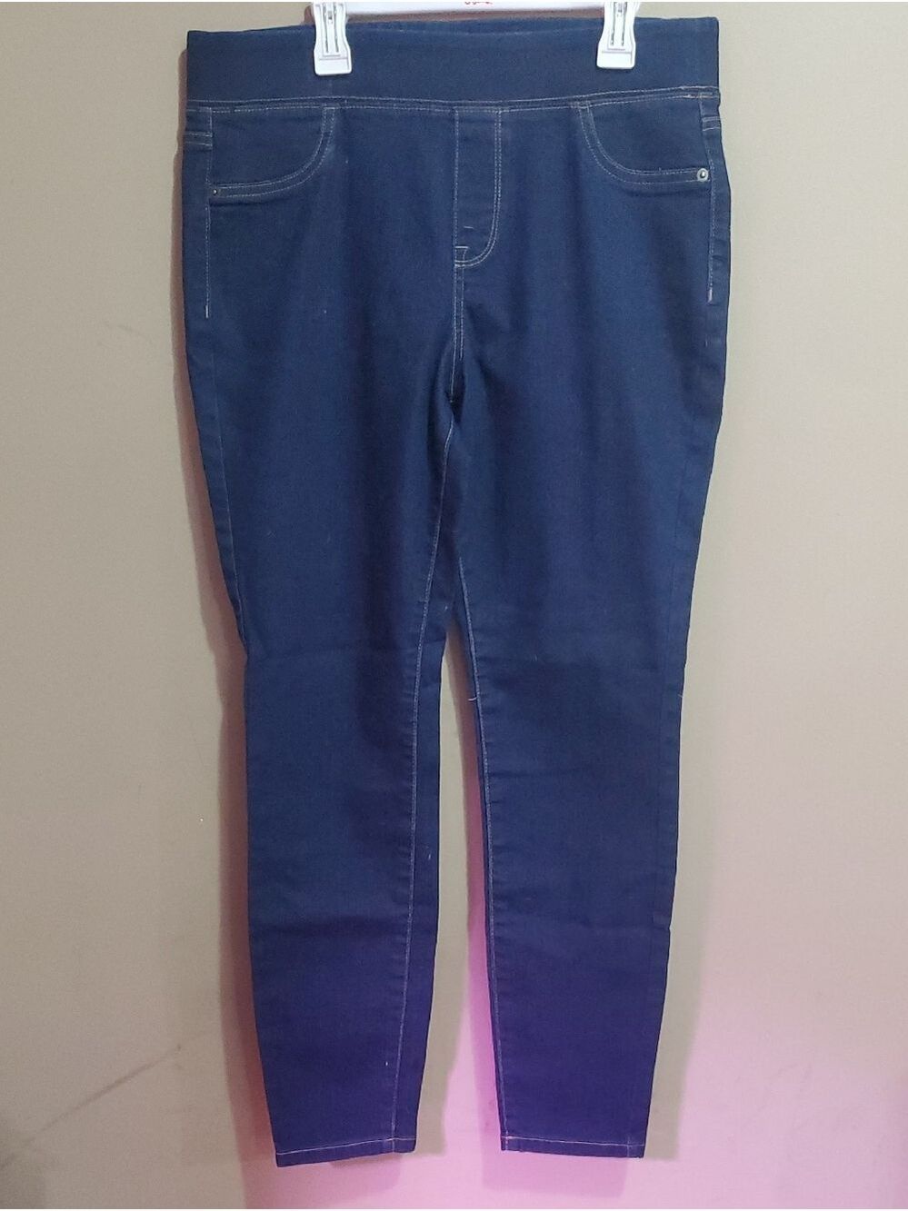 George Women's Navy Stretch Pull-On Jeans Size 10